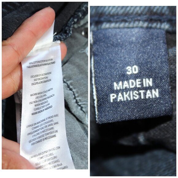 Calvin Klein Y2K wide leg Blue jeans Super High Rise Flare Size 30 Retro Denim - Picture 7 of 9